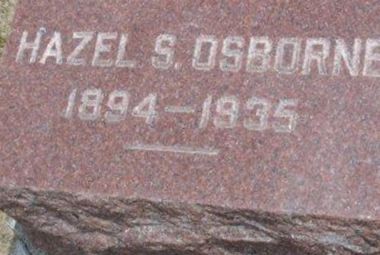 Hazel S Osborne on Sysoon