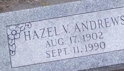 Hazel V. Andrews on Sysoon