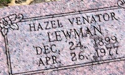 Hazel Venator Lewman on Sysoon