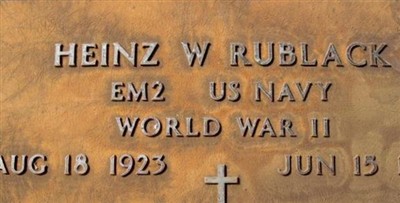 Heinz W. Rublack on Sysoon