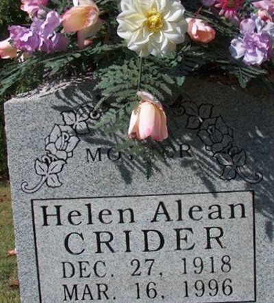 Helen Alean Crider on Sysoon