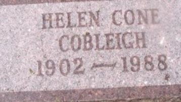 Helen Cone Cobleigh on Sysoon