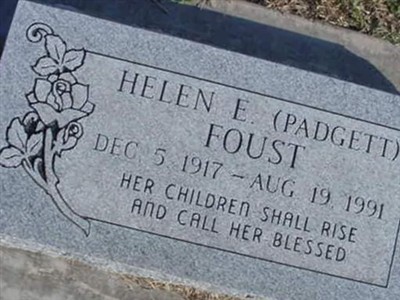 Helen E. Padgett Foust on Sysoon