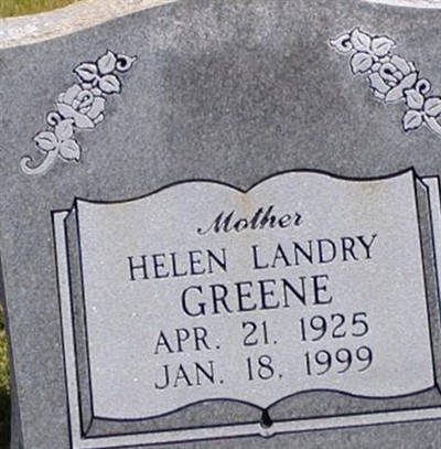 Helen Handley Landry Greene on Sysoon