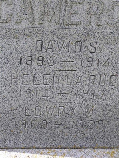 Helen LaRue Cameron on Sysoon