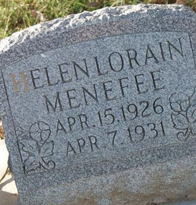 Helen Lorain Menefee on Sysoon