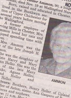 Helen M Heller Ammon on Sysoon