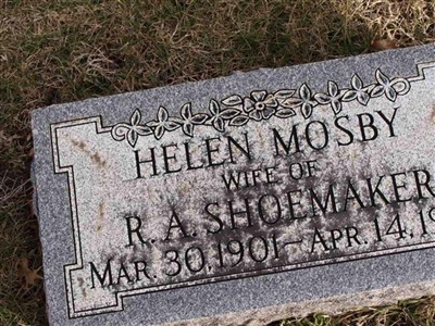 Helen Mosby Shoemaker on Sysoon