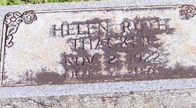 Helen Ruth Thacker on Sysoon