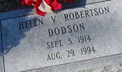 Helen V. Robertson Dodson on Sysoon