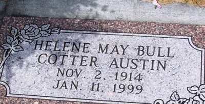 Helene May Bull Cotter Austin on Sysoon