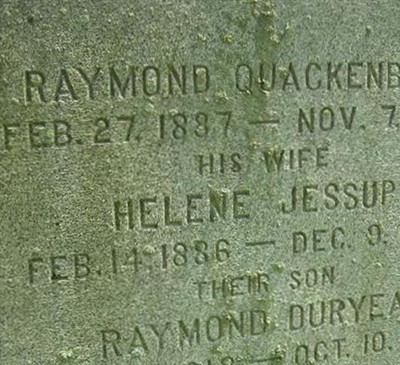 Helene Sarah Jessup Quackenbush on Sysoon