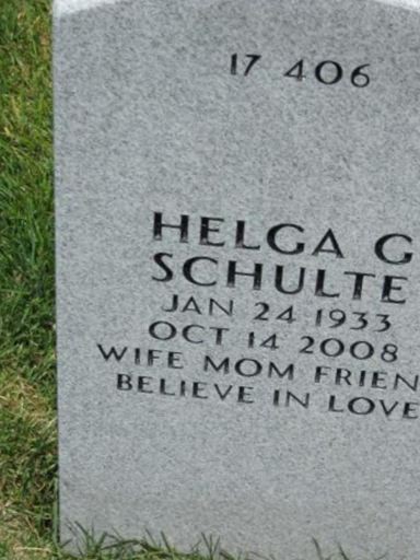 Helga G Schulte on Sysoon