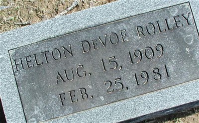 Helton DeVoe Rolley on Sysoon