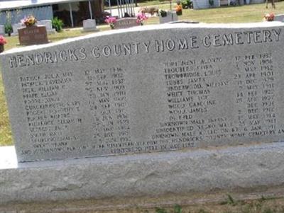 Hendricks County Home Cemetery on Sysoon