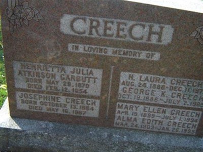 Henrietta Julia Atkinson Garbutt Creech on Sysoon