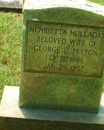 Henrietta Holladay Peyton on Sysoon