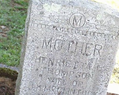 Henrietta L Thompson McClintock on Sysoon