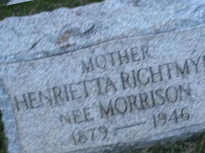 Henrietta Morrison Rightmyer on Sysoon