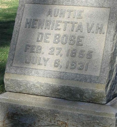 Henrietta V H De Bose on Sysoon