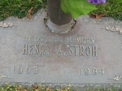 Henry August Stroh on Sysoon
