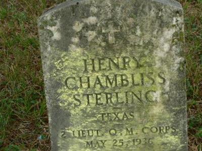 Henry Chambliss Sterling on Sysoon