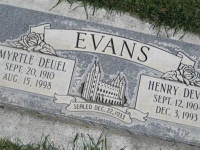 Henry Devoe Evans on Sysoon