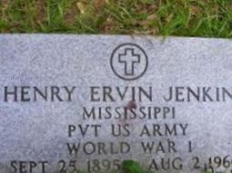 Henry Ervin Jenkins, Find a grave on Sysoon Henry Ervin Jenkins on Sysoon