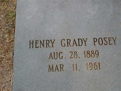 Henry Grady Posey on Sysoon