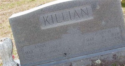 Henry H Killian, Find a grave on Sysoon Henry H Killian on Sysoon
