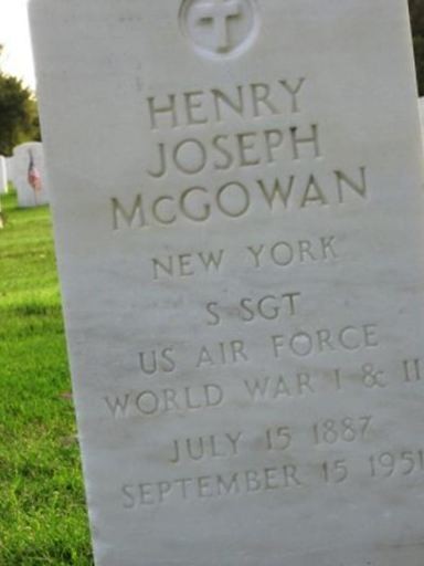 Henry Joseph Mcgowan on Sysoon