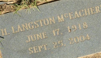 Henry Langston McEachern on Sysoon