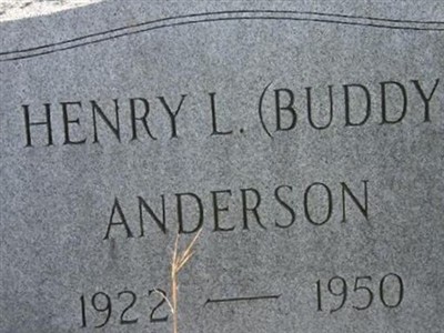 Henry Lennon "Buddy" Anderson on Sysoon