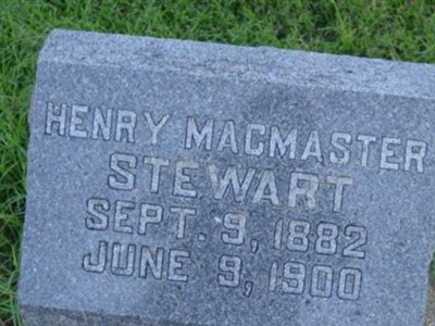 Henry MacMaster Stewart on Sysoon