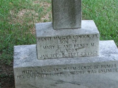 Henry Mauger London, Jr. on Sysoon