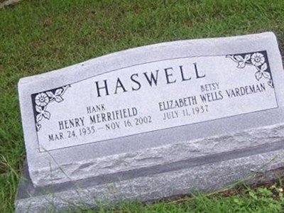 Henry Merrifield "Hank" Haswell on Sysoon