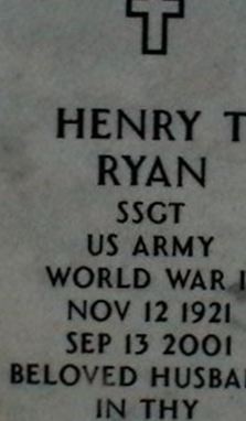 Henry Truman Ryan on Sysoon