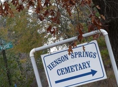 Henson Springs Cemetery on Sysoon