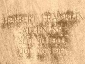 Herbert Franklin Allen, Sr on Sysoon