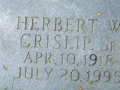 Herbert W Crislip, Sr on Sysoon