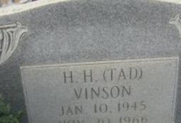 Herman Haskell "Tad" Vinson, Jr on Sysoon
