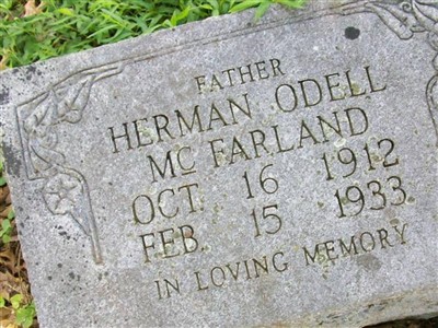 Herman Odell McFarland on Sysoon