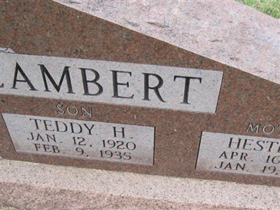Hester A Lambert on Sysoon
