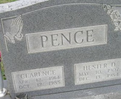 Hester D Pence on Sysoon