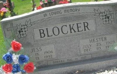 Hester Keener Blocker on Sysoon