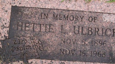 Hettie L. Ulbrich on Sysoon