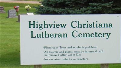 Highview Christiana Lutheran Cemetery on Sysoon