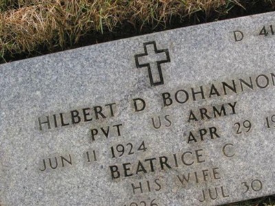 Hilbert D Bohannon on Sysoon