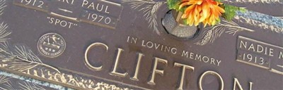 Hilbert Paul "Spot" Clifton on Sysoon