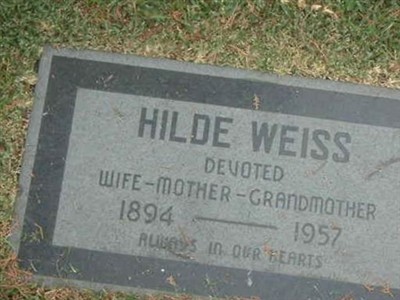 Hilde Weiss on Sysoon
